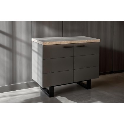 Forge Stone Effect Small Sideboard Stone Effect