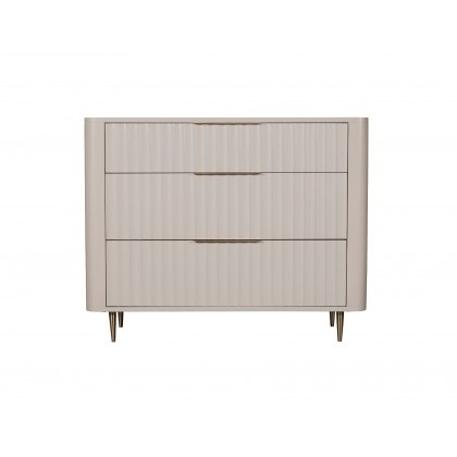 Lily Painted Mahogany 3 Drawer Chest of Drawers