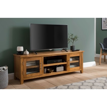 Chester Oak Extra Large TV Unit 150cm Wide