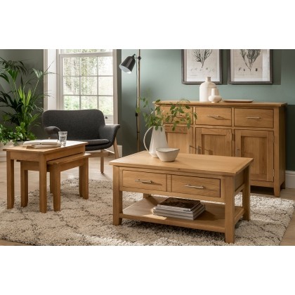 Chester Oak Extra Large TV Unit 150cm Wide
