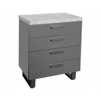 Forge 4 Drawer Chest Stone Effect