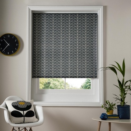Orla Kiely - Linear Stem Cool Grey Roller Blinds