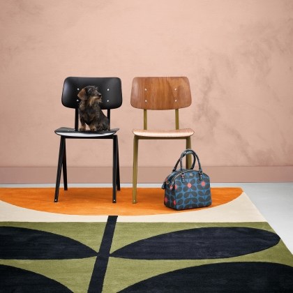 Orla Kiely Stem Black Rug