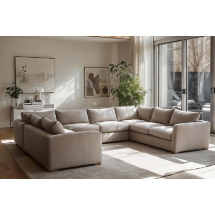 Metz 8 Seater U Shaped Sectional Corner Sofa Metz 8 Seater U Shaped Sectional Corner Sofa