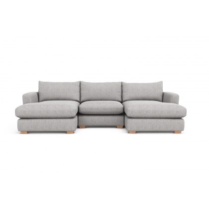 Metz 3 Seater U Shaped Sectional Chaise Corner Sofa Metz 3 Seater U Shaped Sectional Chaise Corner Sofa