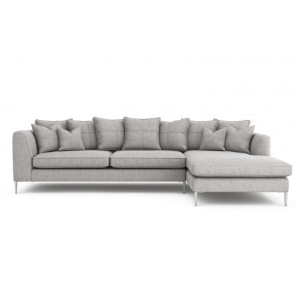 London Large Pillow Back Chaise Sofa