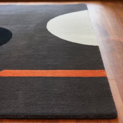 Orla Kiely OR Geo Flower Graphite Rug