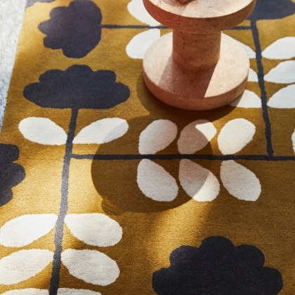 Orla Kiely OR Cut Stem Dijon Rug