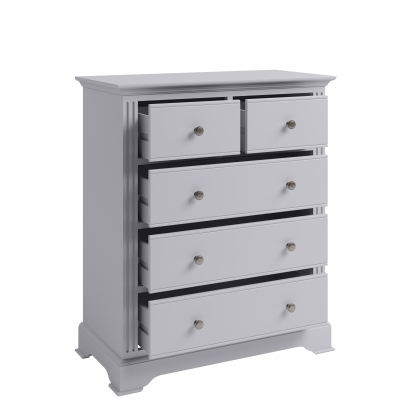 Oak City - Cotswold Moonlight Grey 2 Over 3 Chest of Drawers