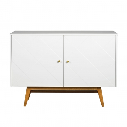 Rosswood Small Sideboard in White and Oak