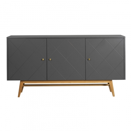 Rosswood Large Sideboard in Grey and Oak