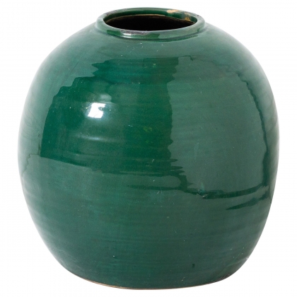 Garda Emerald Glazed Tiber Vase