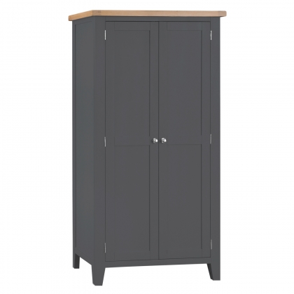 St Ives Charcoal Painted Full Hanging Wardrobe