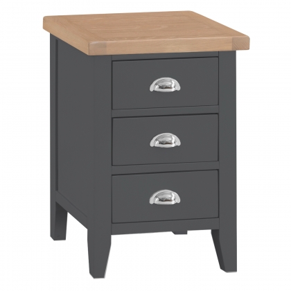 St Ives Charcoal Painted Large Bedside