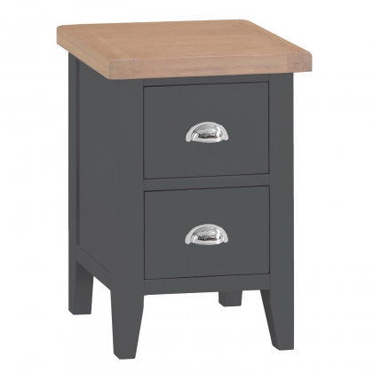 St Ives Charcoal Painted Small Bedside
