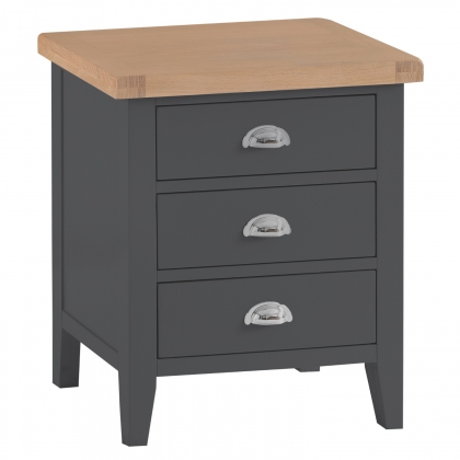 St Ives Charcoal Painted Extra Large Bedside