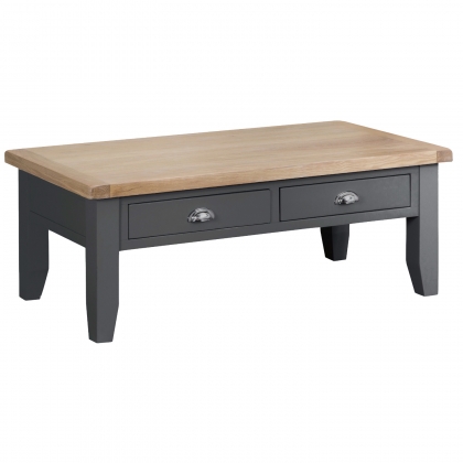 St Ives Charcoal Painted Large Coffee Table