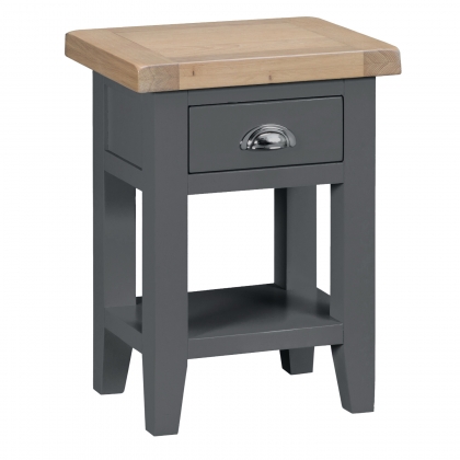 St Ives Charcoal Painted Side Table