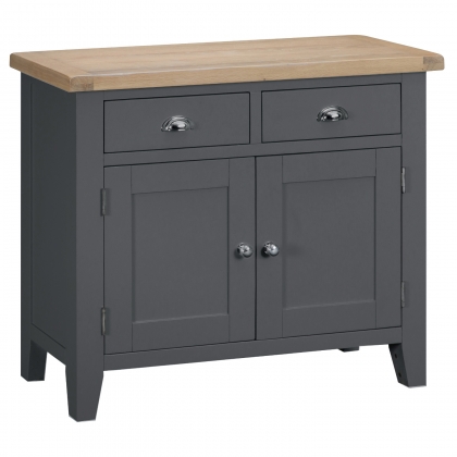 St Ives Charcoal Painted 2 Door 2 Drawer Sideboard