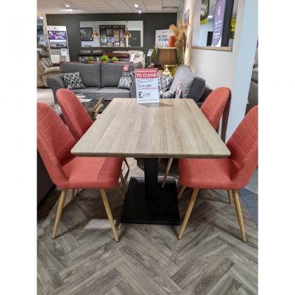 Larson Dining Table and 4x Reya Chairs