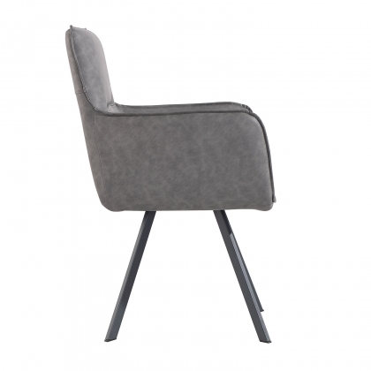 Carver Chair in Grey PU
