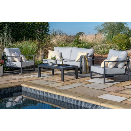 Verde Garden Lounging Set with Sofa and x2 Chairs Set