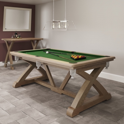 Smoked Oak Pool Table with Top