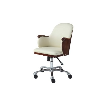 San Francisco Executive Chair - Walnut Cream San Francisco Executive Chair - Walnut Cream
