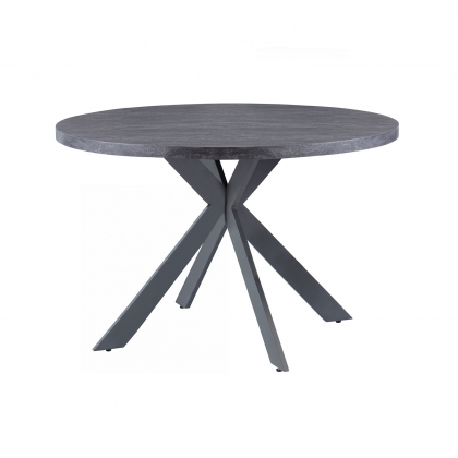 Pittsburgh 1.2m Round Dining Table in Dark Grey