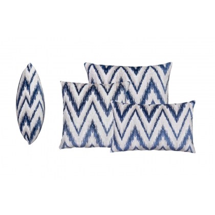 Scatter Cushion in Kilvington Chevron Navy