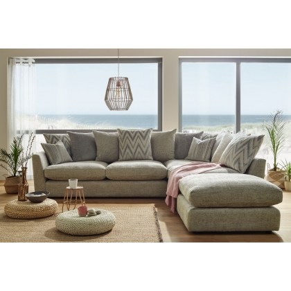 Scatter Cushion in Kilvington Chevron Stone