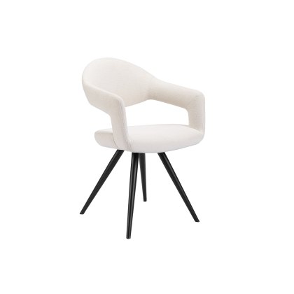 Jasmine Boucle Fabric Misty Grey Dining Chair (Pair) Jasmine Boucle Fabric Misty Grey Dining Chair (Pair)