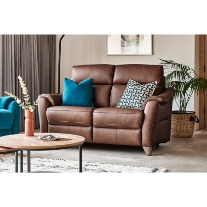 G Plan Hurst Leather Small Sofa