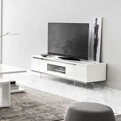 ALF Artemide TV Stand Base in White High Gloss