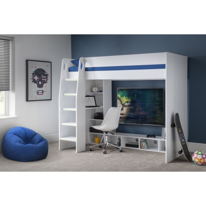 Newham Childrens Gaming Bunk Bed with Desk