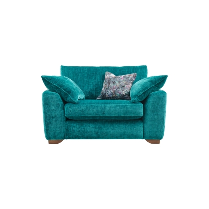 Mullion Upholstered Cuddler Sofa
