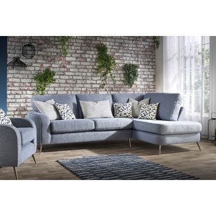 Messini Small Chaise Standard Back Fabric Sofa Messini Small Chaise Standard Back Fabric Sofa