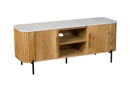 Reed Mango Wood & Marble TV Unit