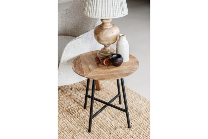 Camden Reclaimed Teak Wood Lamp Table