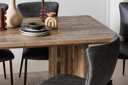 Fairfax Reclaimed Slatted Wood 160cm Dining Table