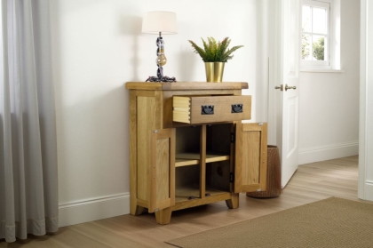 Cotswold Rustic Oak Mini Sideboard 70cm Wide Cotswold Rustic Oak Mini Sideboard 70cm Wide
