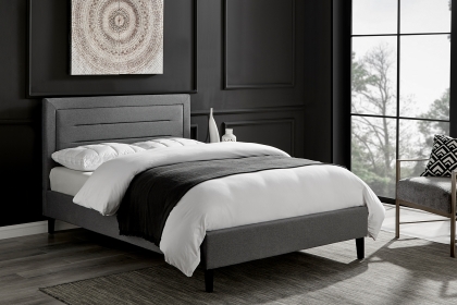 Pablo Fabric Bed in Grey