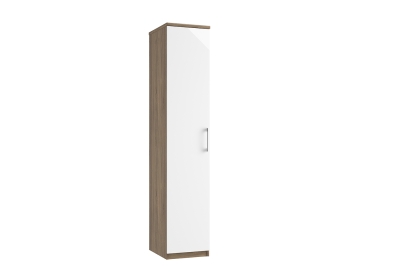 Calgary High-Gloss Single Tall Wardrobe