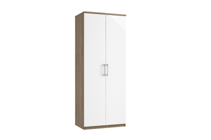 Calgary High-Gloss Double Wardrobe