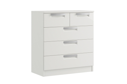 Milly High-Gloss 3 + 2 Drawer Chest of Drawers Milly High-Gloss 3 + 2 Drawer Chest of Drawers