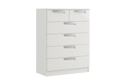 Milly High-Gloss 4 + 2 Drawer Chest of Drawers Milly High-Gloss 4 + 2 Drawer Chest of Drawers