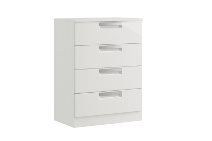 Milly High-Gloss 4 Drawer Midi Chest of Drawers Milly High-Gloss 4 Drawer Midi Chest of Drawers