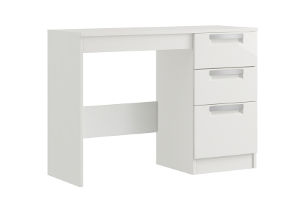 Milly High-Gloss Single Pedestal Dressing Table Milly High-Gloss Single Pedestal Dressing Table