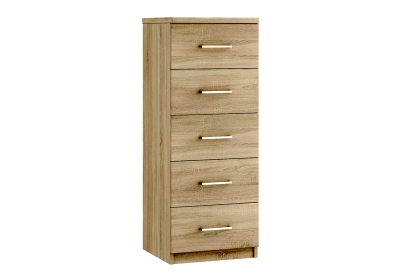 Malena 5 Drawer Narrow Chest of Drawers Malena 5 Drawer Narrow Chest of Drawers