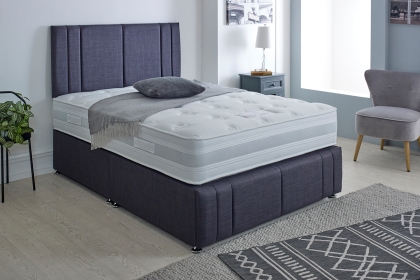 Dura Beds Georgia Divan Bed with FREE York Headboard Dura Beds Georgia Divan Bed with FREE York Headboard